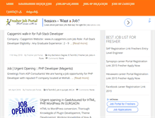 Tablet Screenshot of fresherjobportal.com